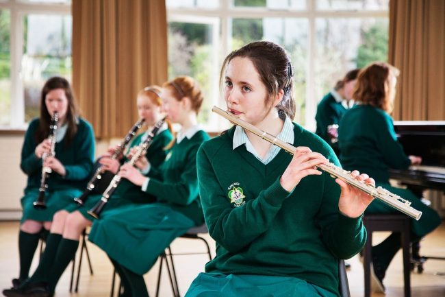 Girls playing music - Study in Ireland
